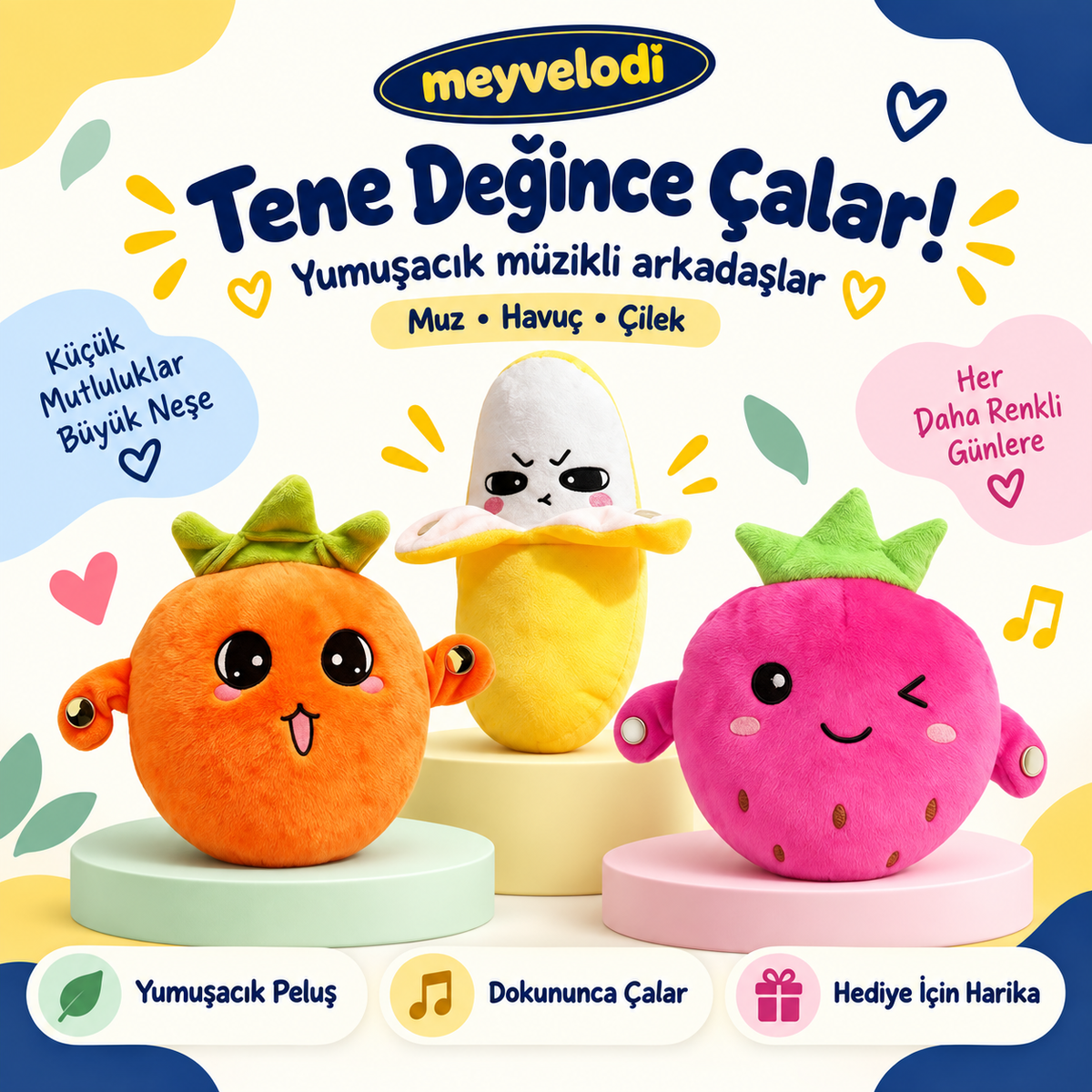 Meyvelodi Müzikli Peluş