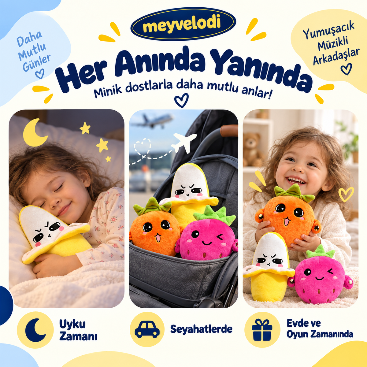 Meyvelodi Müzikli Peluş
